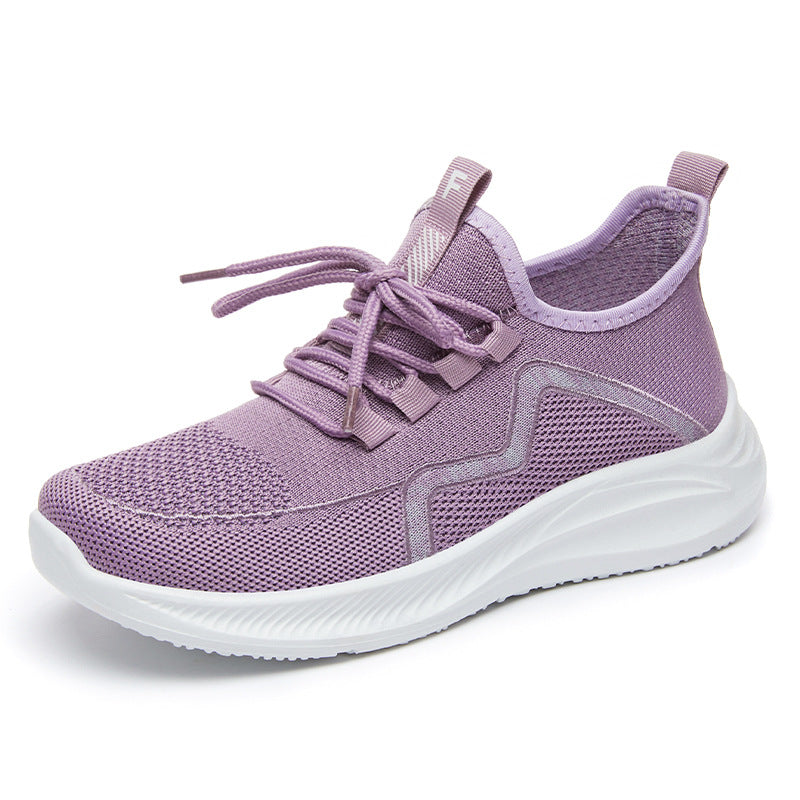 Elderly shoes women's 2023 spring and autumn middle-aged and elderly walking shoes manufacturers wholesale running shoes on behalf of soft-soled non-slip mother shoes 