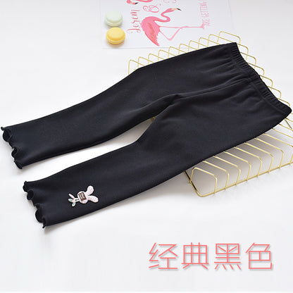 Korean girls' new autumn clothing, children's fashionable leggings, girls can wear pants, thin pants for children and middle-aged children, trendy 