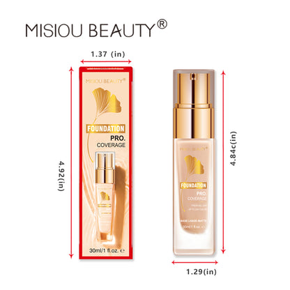 MISIOU BEAUTY Clear Concealer Liquid Foundation Waterproof Oil Control Face Correcting Concealer Setting Makeup Refreshing Moisturizing Powder 