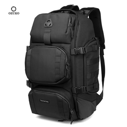 Ozuko large-capacity men's backpack outdoor short-distance travel bag men's tactical camouflage mountaineering large backpack 