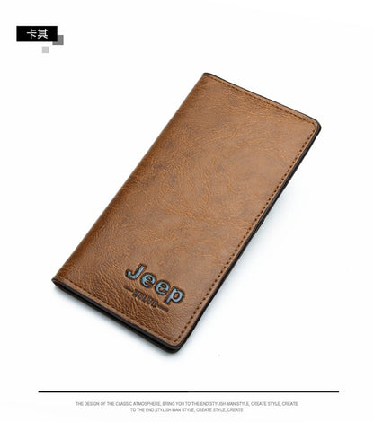 Foreign trade new men's wallet long section ultra-thin soft side clutch bag multi-functional wallet pu money bag coin purse spot 