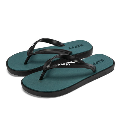 New style men's flip flops summer non-slip outdoor sandals couple flip flops men's casual beach shoes wholesale 