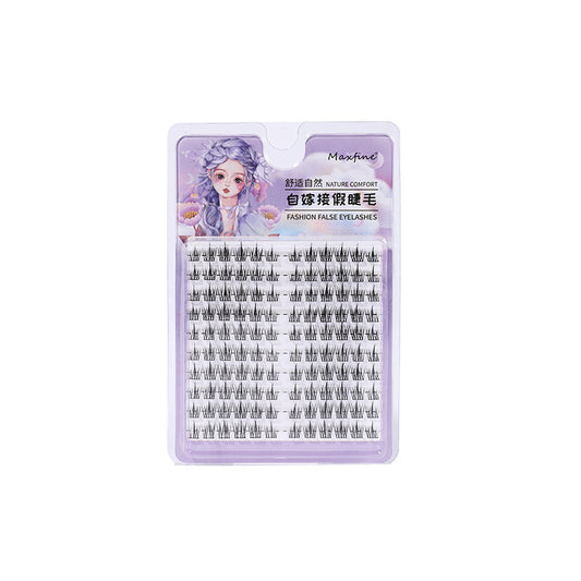 Maxfine false eyelashes one piece devil သဘာဝ မာကျောသော ပင်စည်နေရောင် အောက်မျက်တောင် ပျင်းရိသော trilogy လက္ကား 