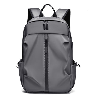 Kabinu new casual backpack 2021 Korean solid color washed business commuter computer backpack men's trendy student bag 