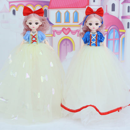 New 32cm Snow White Music Doll Yade Barbie Doll Girl Birthday Gift Children's Toy 