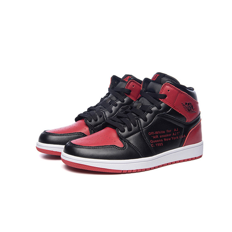 Factory wholesale Putian shoes pure original AJ1 black red toe Chicago North Carolina blue ghost face black and white panda basketball shoes 