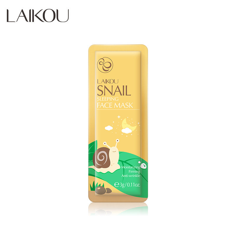 Laiko Snail Sleeping Mask Bag 1 Piece 3g Hydrating and Moisturizing Skin Care Products Cosmetic Manufacturers Dropshipping 