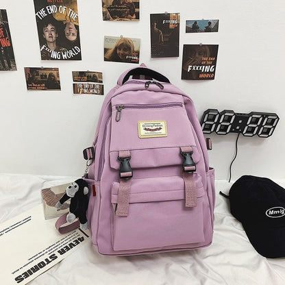 2023 New School Bag Women Korean Version Harajuku Junior High School College College Backpack Korean Forest Girl Backpack 