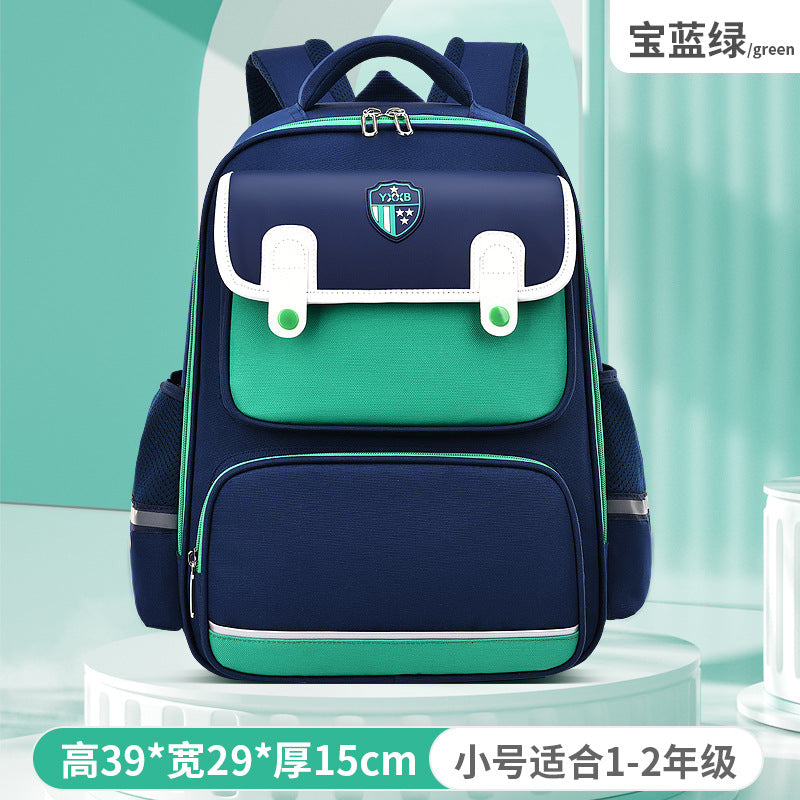 New schoolbags for primary school students grades 1-3-6 boys and girls children's schoolbags British large-capacity backpacks to reduce the burden 