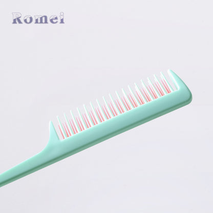 Plastic hairdressing comb hairdressing comb plate hairdressing comb hairdressing tool pointed tail comb double layer two-color hairdressing comb 