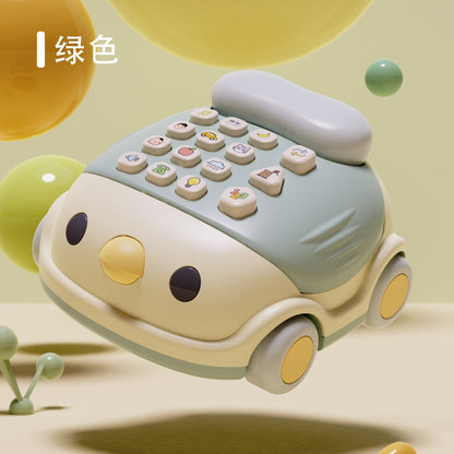 Spot mini chick phone analog ဖုန်း ringtone smart ကလေးများ အစောပိုင်း ပညာရေး ဂီတ ဗောဓိဖုန်း ကားအရုပ် 