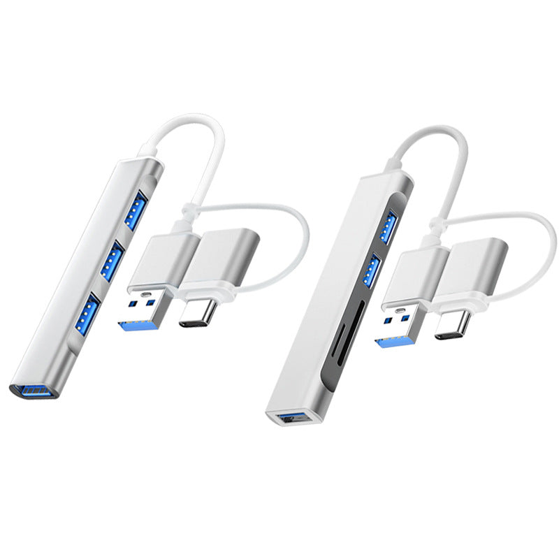 USB Extender 3.0 Set Splitter Adapter Type-C Laptop Expansion Dock One Four HUB ကို ဆွဲထည့်ပါ