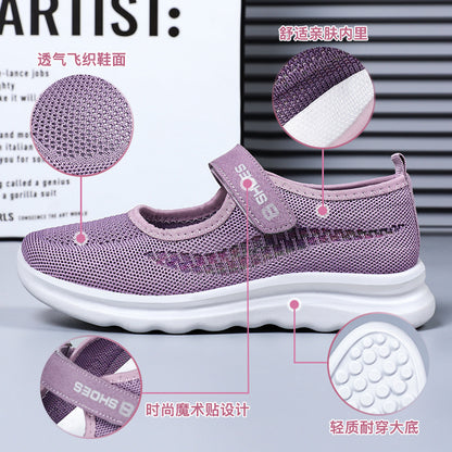 Old Beijing cloth shoes women's 2023 new shoes women's foreign trade women's shoes cross-border soft-soled mother shoes middle-aged and elderly walking shoes 