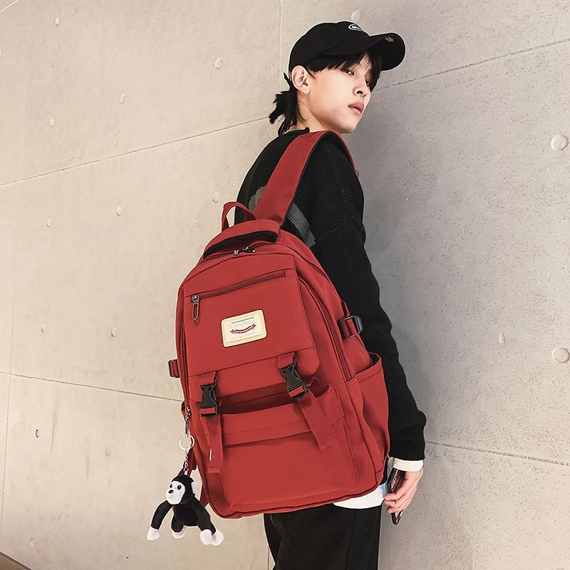 2023 New School Bag Women Korean Version Harajuku Junior High School College College Backpack Korean Forest Girl Backpack 