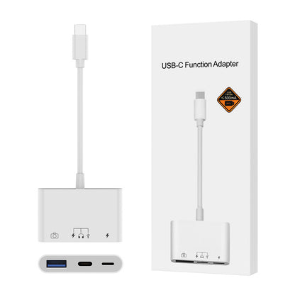 Baitong မိုဘိုင်းလ်ဖုန်း OTG adapter USB3.0 iPhone အတွက် သင့်လျော်သော Ethernet port adapter ဒေတာကြိုး လေးလုံးထိုး၊