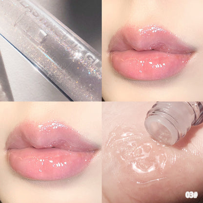 Maxfine water light beautiful lip gloss Dudu lip glaze mirror moist and non-fading color makeup wholesale student hot sale