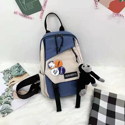 Chest bag men's messenger bag shoulder bag casual Japanese student small shoulder bag personality shoulder bag light male small backpack 