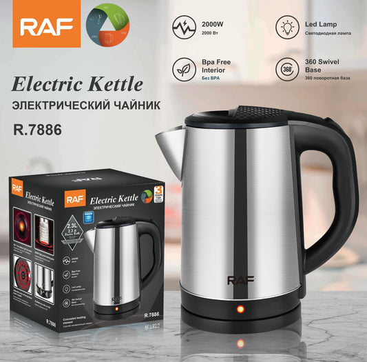 European standard wholesale 2.3L stainless steel liner electric kettle fast pot home automatic power off kettle R.7886 