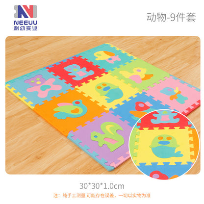 EVA foam thickened floor mat baby toy mat stitching crawling mat skin-friendly game mat European standard baby climbing mat 