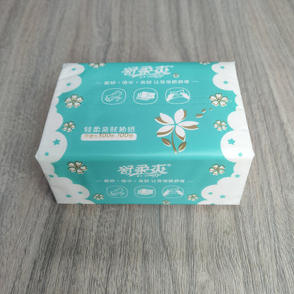 Skin-friendly and comfortable 30 packs of dining paper tissue box restaurant toilet paper 3-layer log catering paper towel factory wholesale 