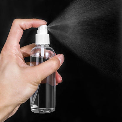 Factory direct supply 100ml portable transparent spray bottle portable makeup setting spray disinfectant water plastic small spray 