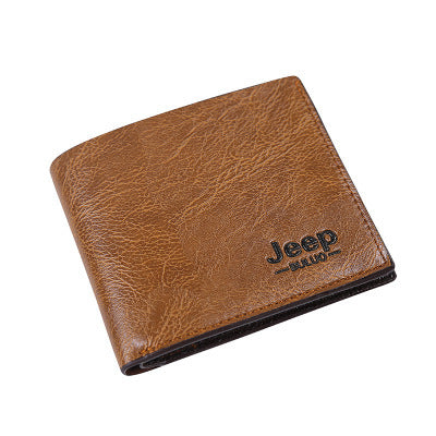 2021 Fashion New Men's Short Wallet Run Jianghu Portable Student Wallet Card Holder Summer Casual Men's Models 