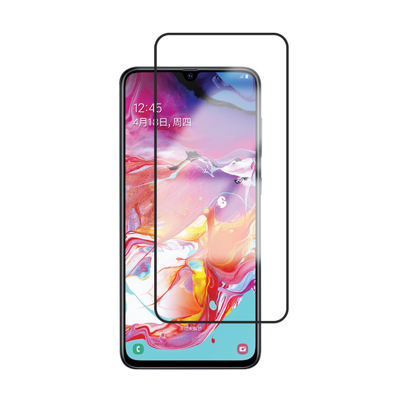 Suitable for Samsung Galaxy A50 A10 A70 mobile phone top five full-screen tempered film HD 9H glass protective film