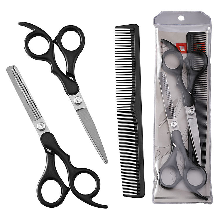 Children's stainless steel hairdressing special pet scissors full set of dental scissors flat scissors hairdressing tools barber scissors set 