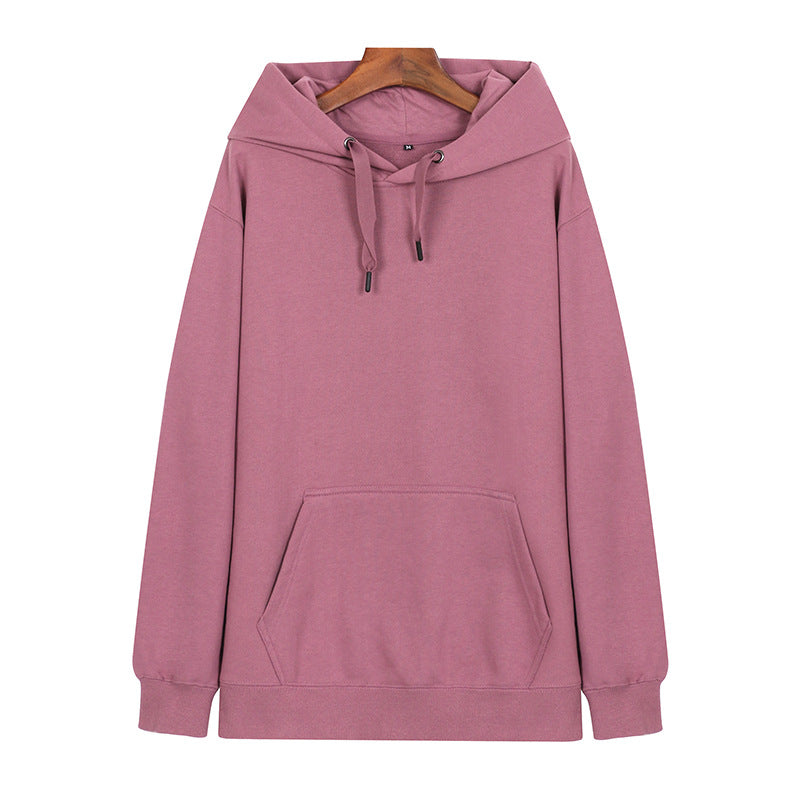 2022 new spring and autumn trend fashion loose high-quality thickened terry hooded pullover sweater long sleeves can be printed 