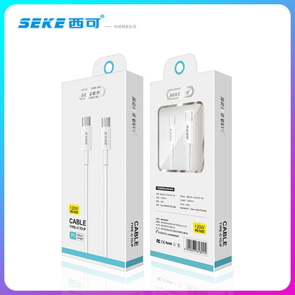 Xike P1 single-head Type-CPD အမြန်အားသွင်းခြင်းသည် iPhone မိုဘိုင်းလ်ဖုန်း notebook ကား smart charging data cable အတွက် သင့်လျော်သည်။