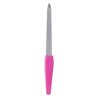 Manufacturer stainless steel nail file to remove dead skin fork double-ended multi-purpose polishing file beginner manicure tool 