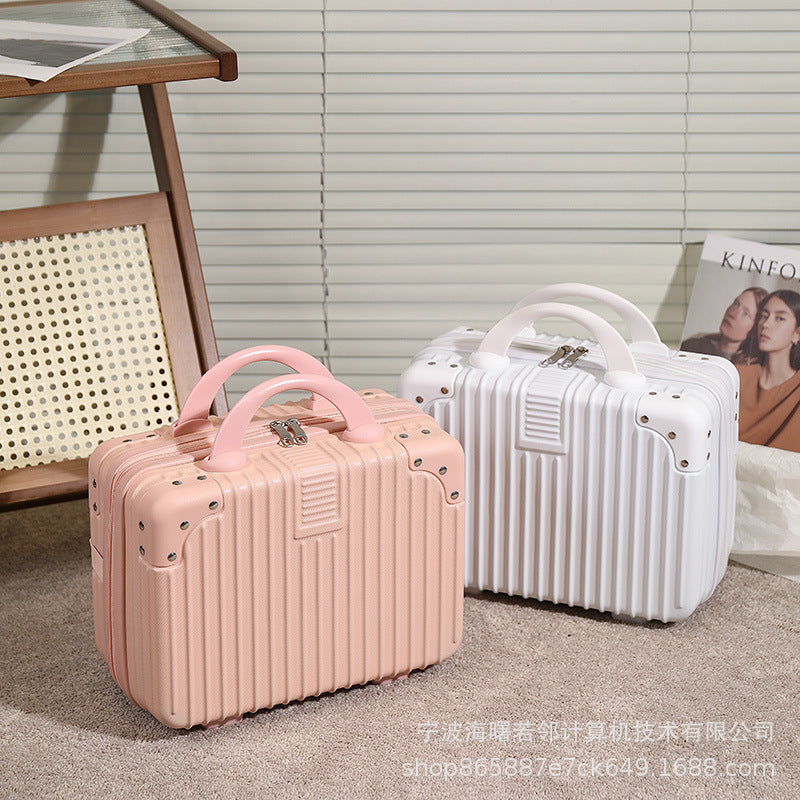 Korean version 14-inch suitcase, women's suitcase, travel bag, souvenir, cosmetic case, small travel organizer, wholesale 