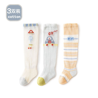 Baby socks summer over-the-knee stockings mesh socks thin anti-mosquito socks type a baby socks newborn loose mouth 