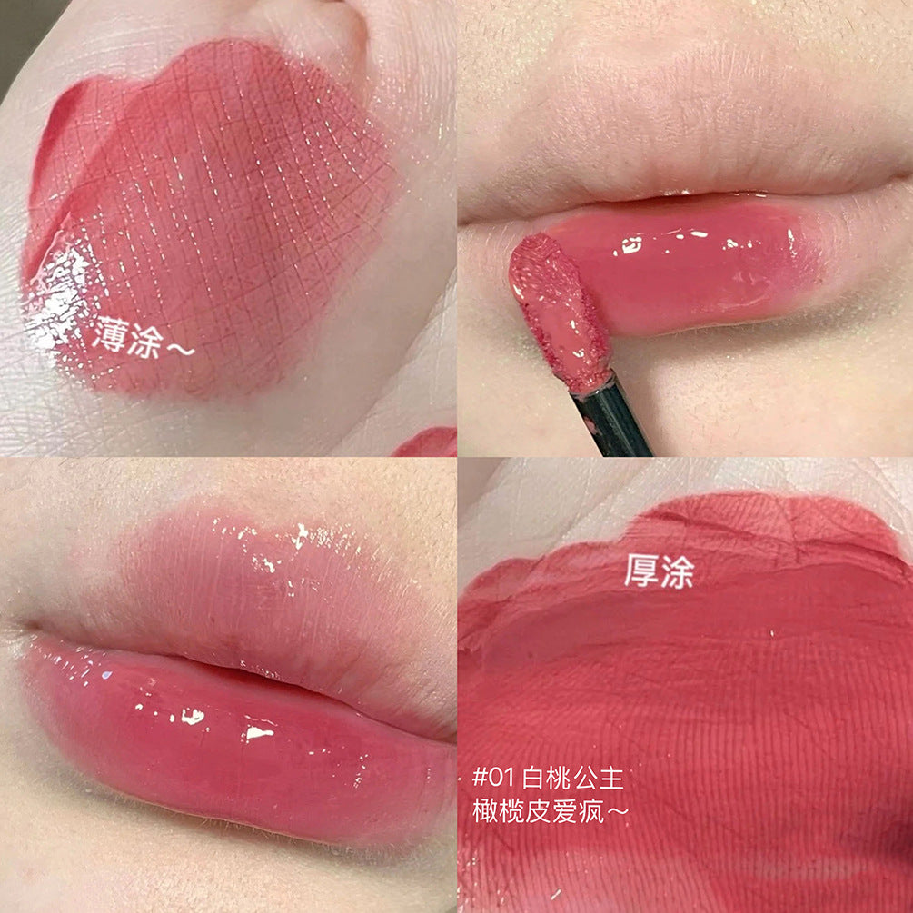 CACE pure water gloss lip glaze mirror whitening not picky lip mud refreshing all-match lip gloss summer cross-border wholesale 