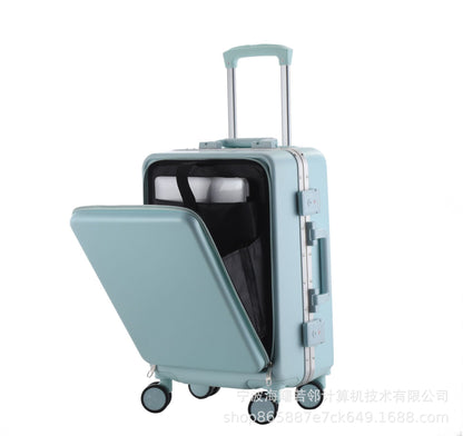 Student trolley suitcase women's front opening cover universal wheel side opening cover 26 inches men's and women's boarding luggage suitcase men's 