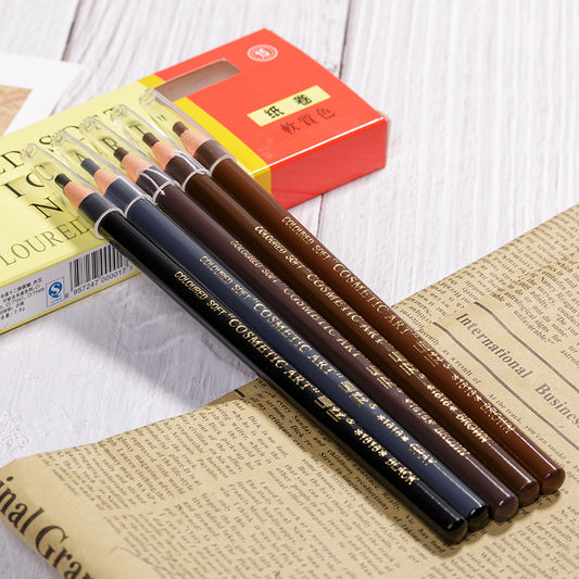 Hensi 1818 Pull-Thread Eyebrow Pencil Tear-off Eyebrow Powder Cosmetic Pen ရေစိုခံ၊ ချွေးဒဏ်ခံပြီး ညစ်ညမ်းမှုမရှိသော မျက်ခုံးမွှေး Pencil အလှကုန် လက်ကား 