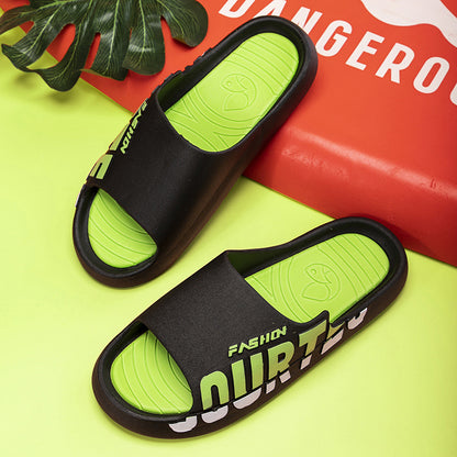 2022 New Trend Men's Slippers Summer Outdoor Wear Flip Flops Thick-soled Indoor Sandals Couples Fashion Home Slippers