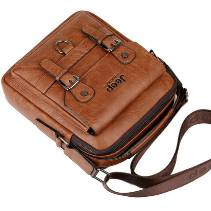 2021 Fashion New Men's Bag Shoulder Bag Casual Messenger Bag Large Capacity Tablet Bag European and American Fashion Cross-border 