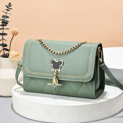 2022 New Women's Bags Mobile Phone Bags Trendy and Simple Women's Shoulder Bags Crossbody Bags Korean Style Magnetic Buckle Small Square Bags 