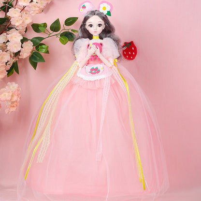 Strawberry Bear 60cm Yade Barbie Doll Smart Music Children Toy Princess Doll Girl Gift Wholesale 