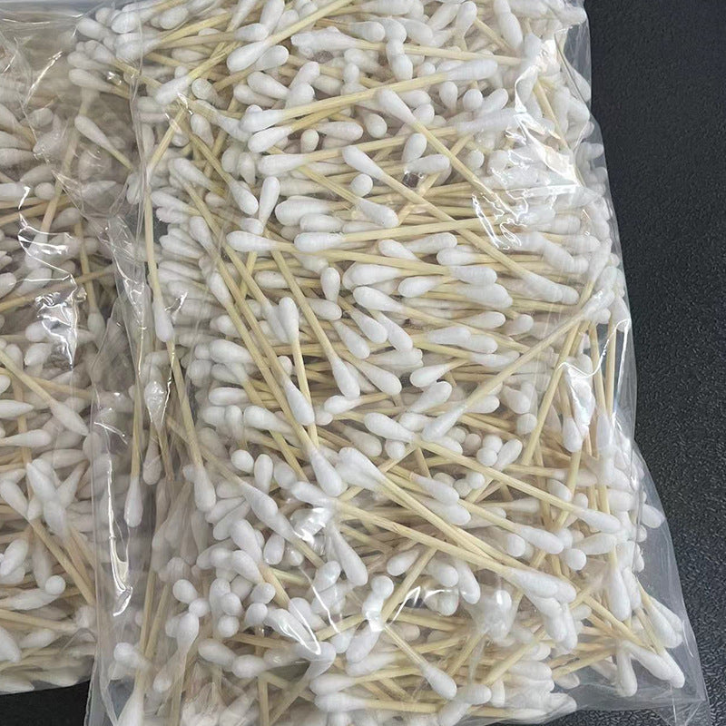 Cotton swabs in bulk for bathing, foot therapy, ear picking, makeup cotton swabs, affordable disposable cleaning double-ended cotton swabs 