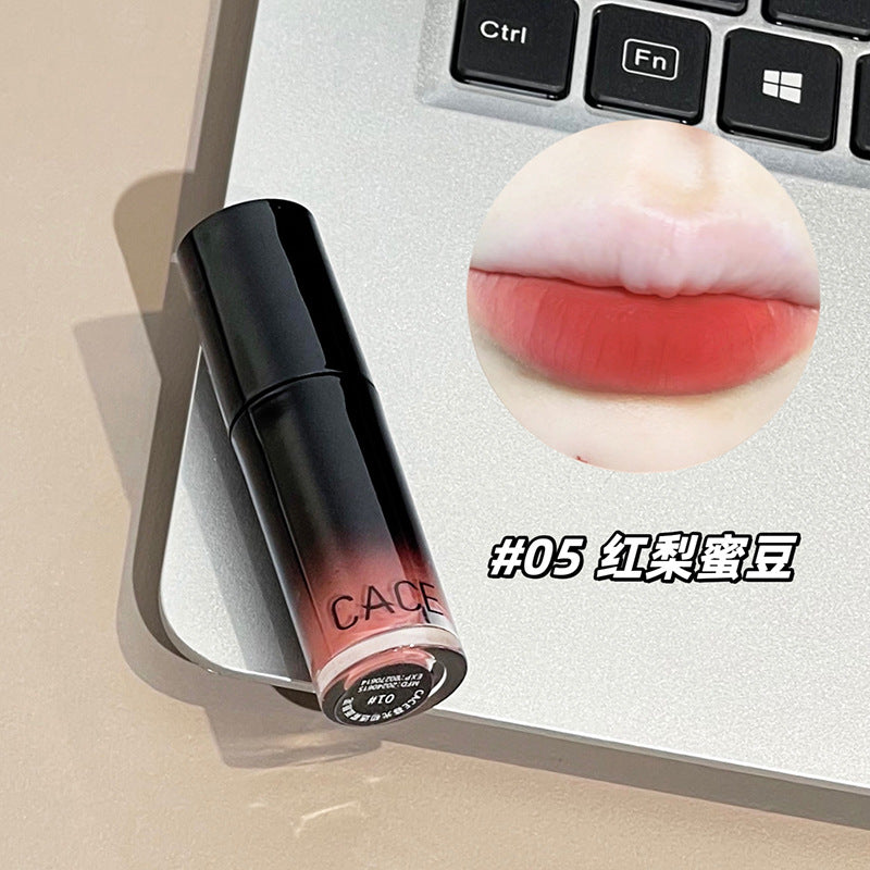 CACE Twilight Matte Lip Mud Silky Colorful White Velvet Lip Glaze ဘက်စုံသုံးနိုင်ပြီး တတ်နိုင်သော ခြောက်ရောင်ရနိုင်သည် 