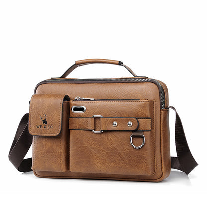 Shoulder Bag Men's Messenger Bag Men's Business Satchel Bag Messenger Bag Handy Shoulder Messenger Boys Casual Bag Men's Bag