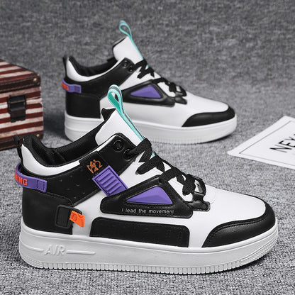 2022 new men's shoes high-top Korean version all-match sports boys casual sneakers men's spring trendy shoes h667 