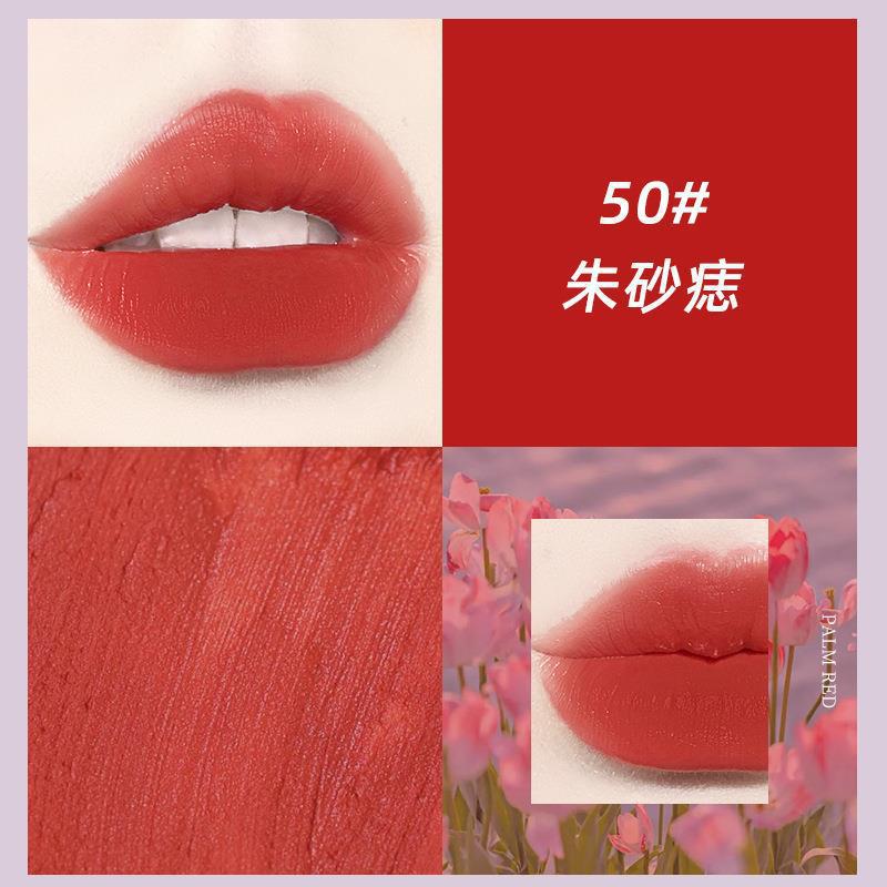 NOVO ချစ်စရာ Mist lip glaze matte matte ရေစိုခံ non-fading non-stick non-stick ခွက် အမျိုးသမီး ကျောင်းသားများ တတ်နိုင်သော high-end whitening 