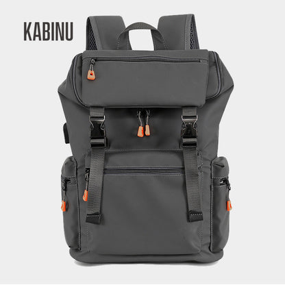 Kabinu casual backpack new student school bag men's outdoor travel USB charging computer bag business commuting