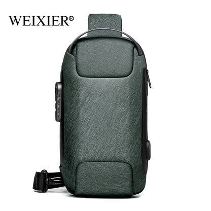 Chest Bag Satchel Men's Anti-theft Messenger Bag Boys Large Capacity Sports Messenger Bag One Shoulder Messenger Men's Chest Bag