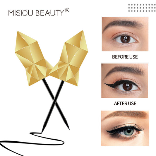 MISIOU BEAUTY နယ်စပ်ဖြတ်ကျော် e-commerce ကြာရှည်ခံသော ရေစိုခံ eyeliner အေးမြသော အနက်ရောင် အရည် eyeliner အမြန်ခြောက်သွေ့ပြီး ချွေးထွက်ခြင်း 