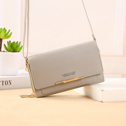 2022 new women's wallet Korean version large-capacity multi-functional shoulder bag mid-length clutch bag coin purse 