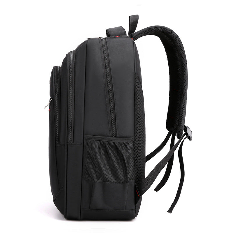 2022 New Large Capacity Backpack Men's Simple Fashion Middle School College Student School Bag Waterproof Multi-Function Computer Backpack 